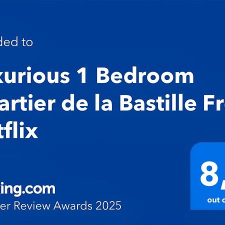 Luxurious 1 Bedroom Quartier De La Bastille Free Netflix Paris Eksteriør billede