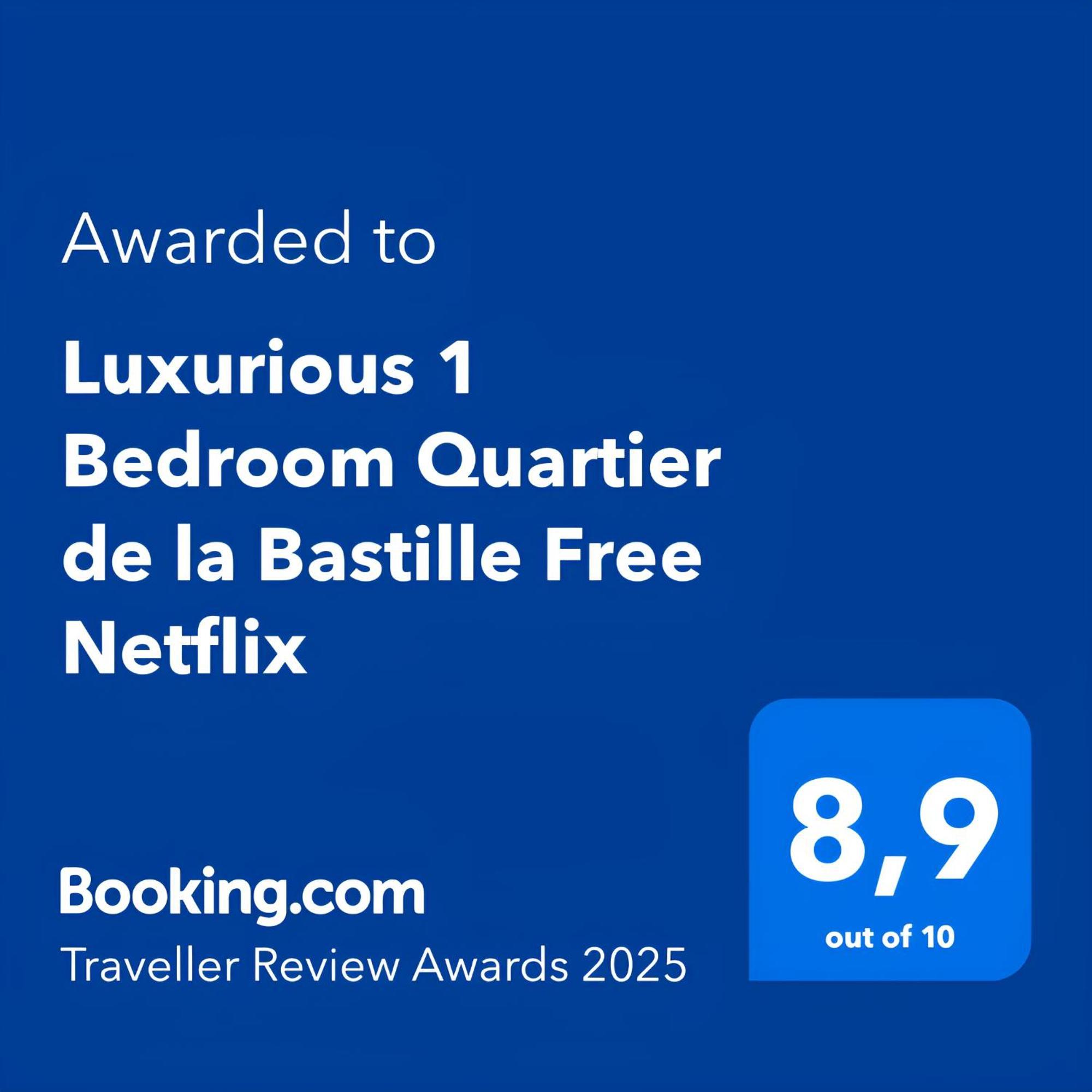 Luxurious 1 Bedroom Quartier De La Bastille Free Netflix Paris Eksteriør billede